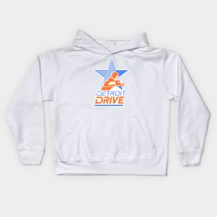 Defunct Detroit Drive Football Kids Hoodie